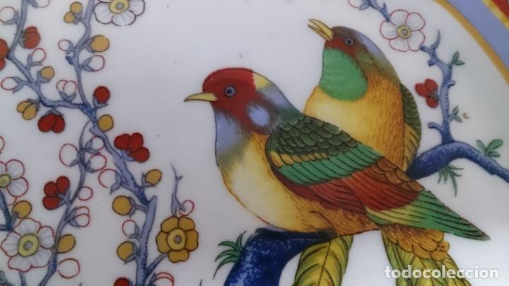 Antig&uuml;edades: BONITO PLATO ORIENTAL DE PAJAROS - Foto 5