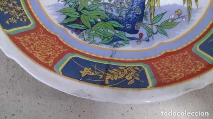Antig&uuml;edades: BONITO PLATO ORIENTAL DE PAJAROS - Foto 8
