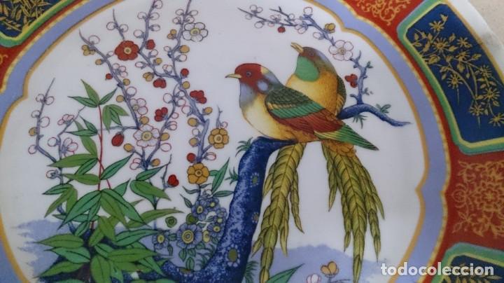 Antig&uuml;edades: BONITO PLATO ORIENTAL DE PAJAROS - Foto 9