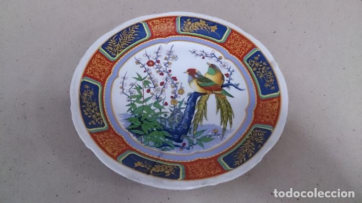 Antig&uuml;edades: BONITO PLATO ORIENTAL DE PAJAROS - Foto 10