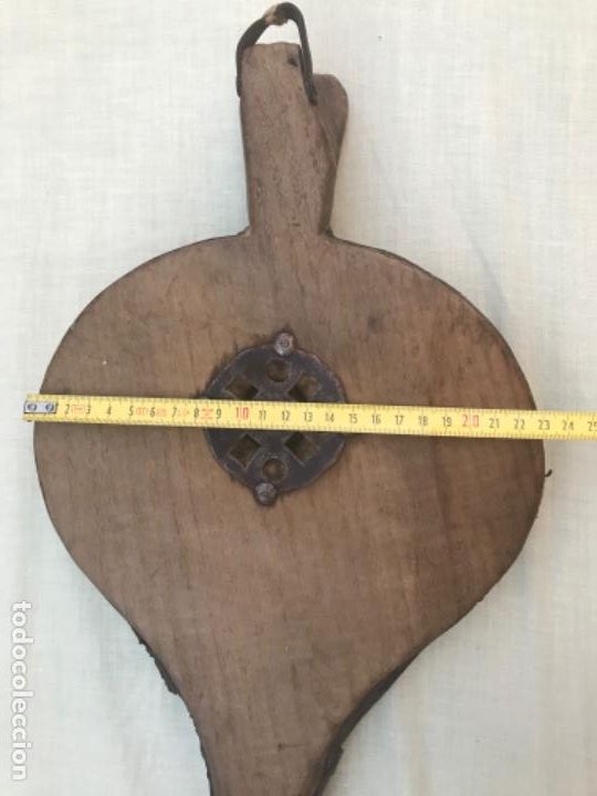 Antig&uuml;edades: Antiguo fuelle de madera y cuero - Foto 4