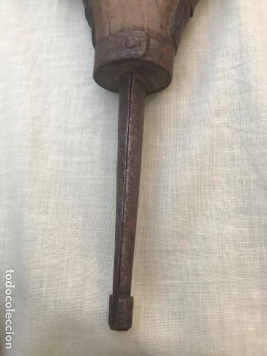 Antig&uuml;edades: Antiguo fuelle de madera y cuero - Foto 5