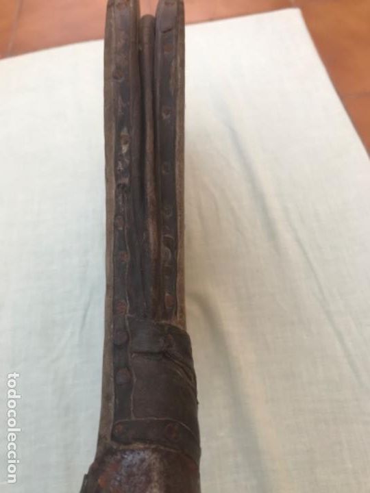 Antig&uuml;edades: Antiguo fuelle de madera y cuero - Foto 6