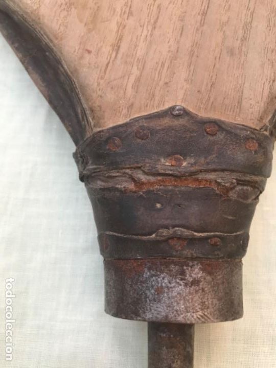 Antig&uuml;edades: Antiguo fuelle de madera y cuero - Foto 8
