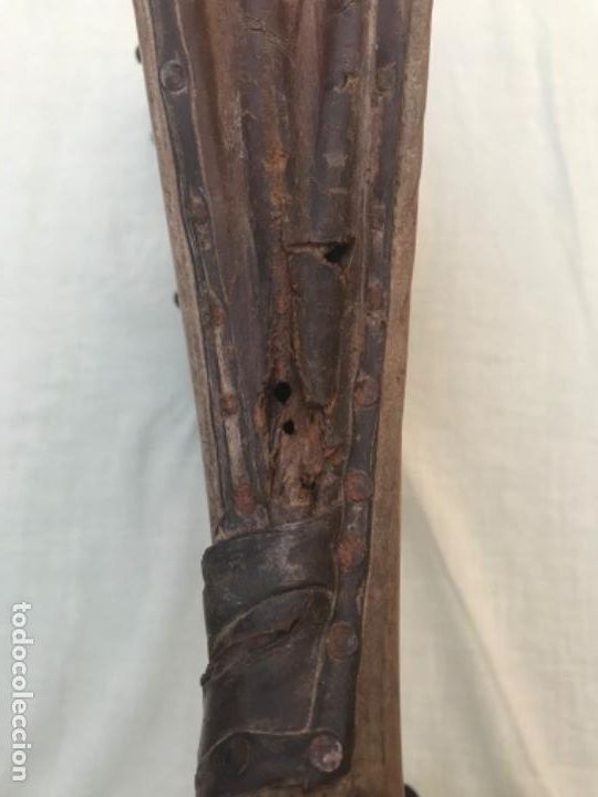 Antig&uuml;edades: Antiguo fuelle de madera y cuero - Foto 11
