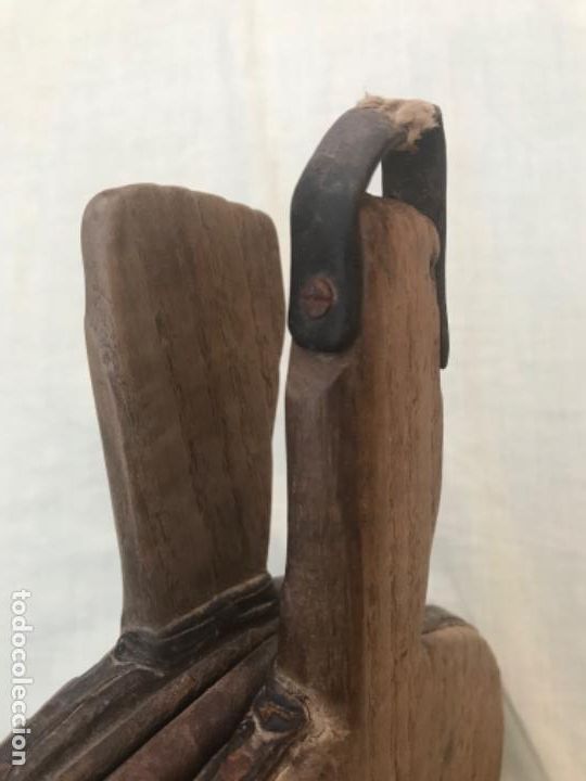 Antig&uuml;edades: Antiguo fuelle de madera y cuero - Foto 13