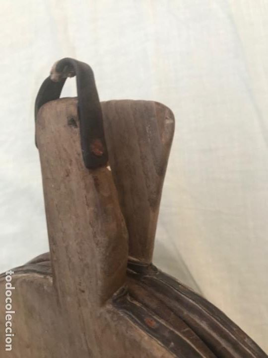 Antig&uuml;edades: Antiguo fuelle de madera y cuero - Foto 14