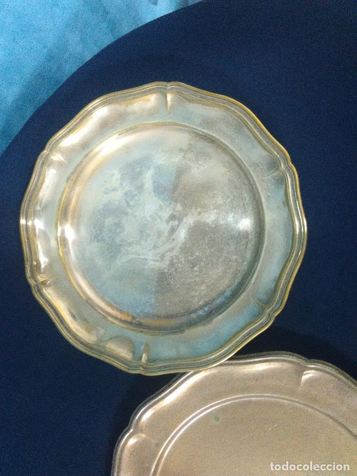 Antig&uuml;edades: DOS BANDEJAS METAL PLATEADO - Foto 3