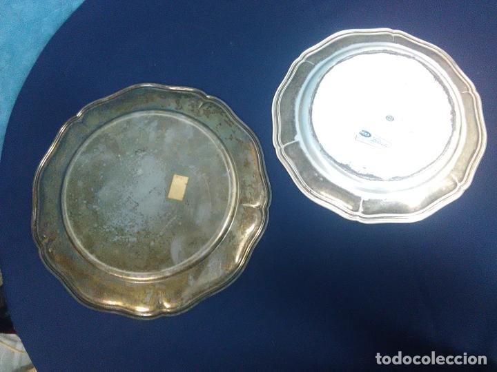 Antig&uuml;edades: DOS BANDEJAS METAL PLATEADO - Foto 4