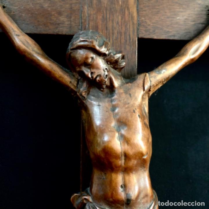 Antig&uuml;edades: Cristo tallado en madera de boj - Foto 11