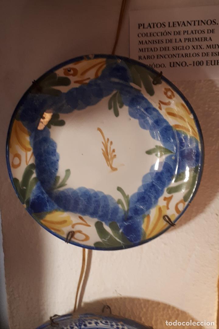 Antig&uuml;edades: PLATO DE MANISES. SIGLO XIX. - Foto 1