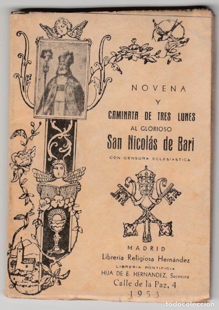 1953 madrid librito novena caminata de tres lun - Comprar Antigüedades