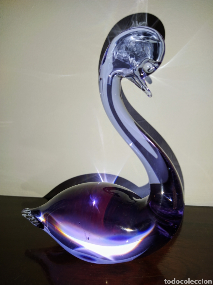 Antig&uuml;edades: Bonito cisne Cristal Murano. - Foto 2