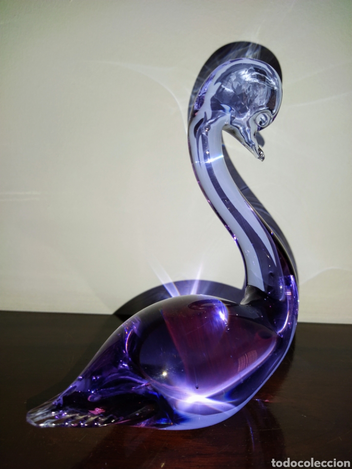 Antig&uuml;edades: Bonito cisne Cristal Murano. - Foto 3