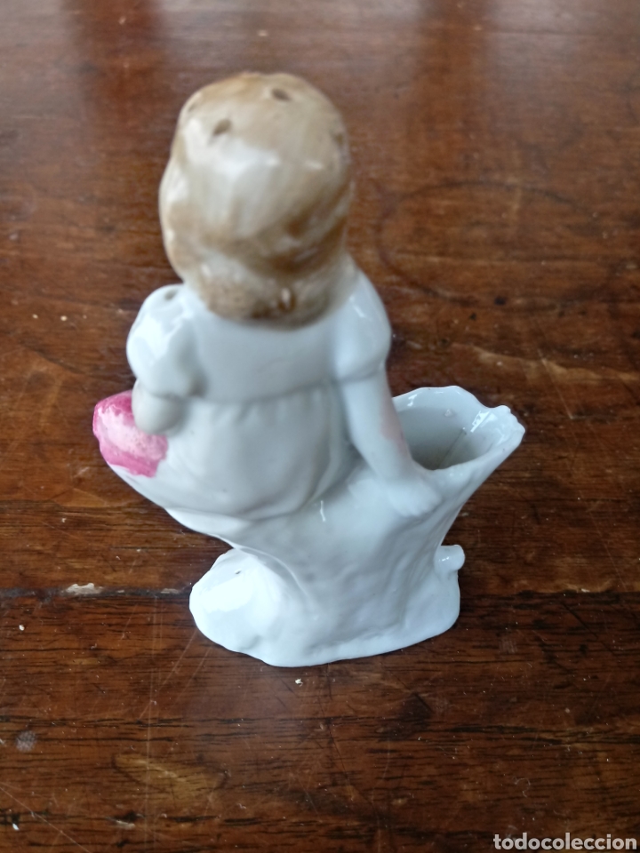 Antig&uuml;edades: Palillero de biscuit - Foto 3