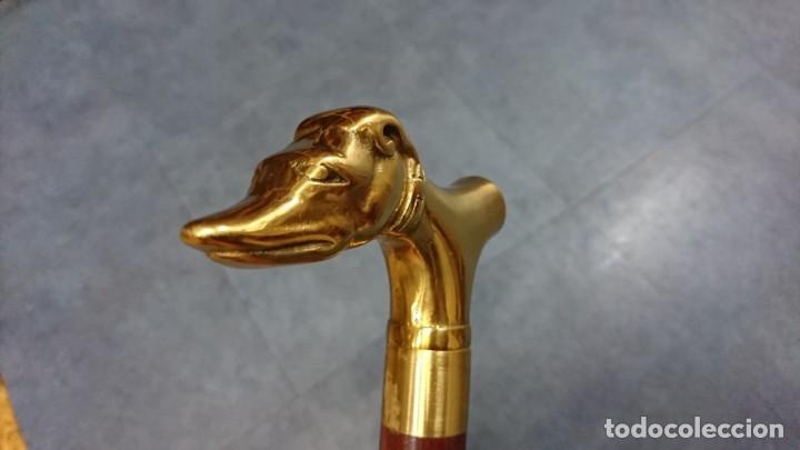 Antig&uuml;edades: BAST&Oacute;N CON CABEZA DE BRONCE, DESMONTABLE - Foto 6