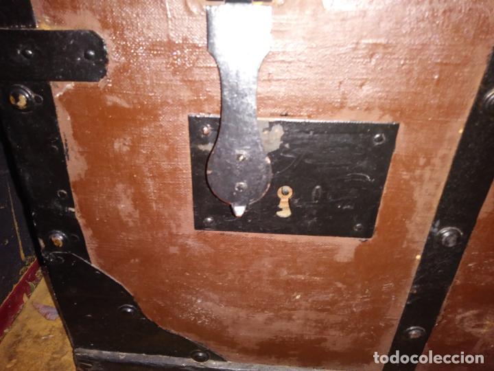 Antig&uuml;edades: ANTIG&Uuml;O BA&Uacute;L DE VIAJE - Foto 5
