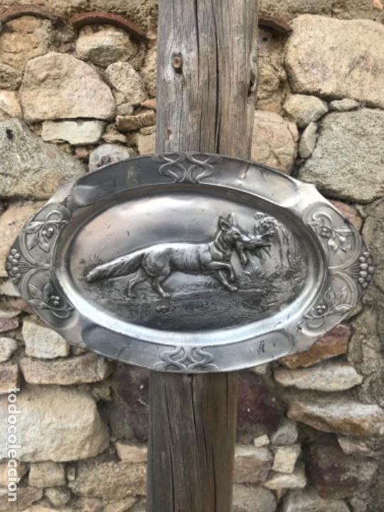 Antig&uuml;edades: Bandeja, caza, cobre - Foto 1