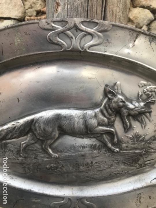 Antig&uuml;edades: Bandeja, caza, cobre - Foto 2