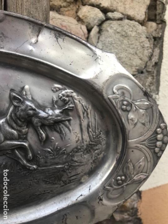 Antig&uuml;edades: Bandeja, caza, cobre - Foto 3