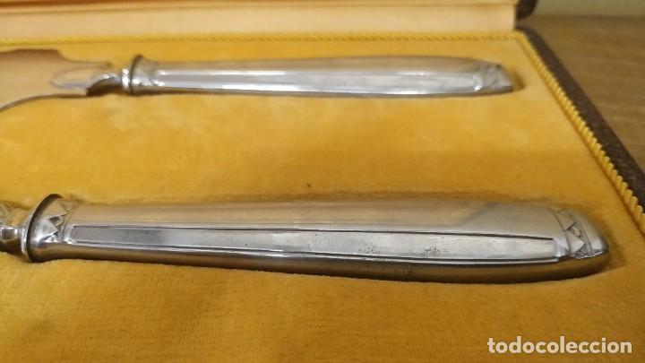 Antig&uuml;edades: ANTIGUOS CUBIERTOS PARA SERVIR PESCADO - Foto 3