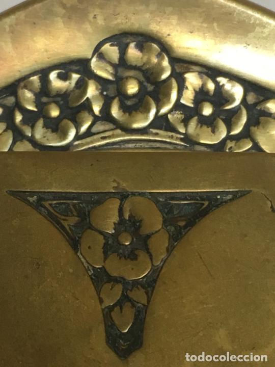 Antig&uuml;edades: Tintero modernista bronce c. 1900 - Foto 5