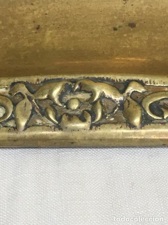 Antig&uuml;edades: Tintero modernista bronce c. 1900 - Foto 6