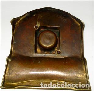 Antig&uuml;edades: Tintero modernista bronce c. 1900 - Foto 7