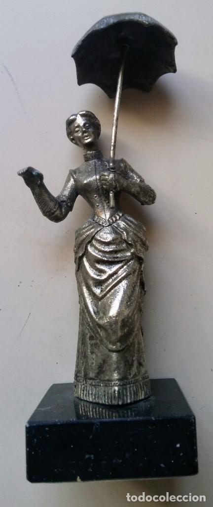 Antig&uuml;edades: DAMA DEL PARAGUAS MACIZA - Foto 2