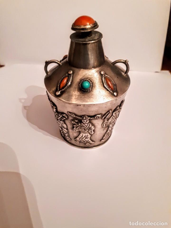 Antig&uuml;edades: Antiguo perfumero oriental, en plata. - Foto 1