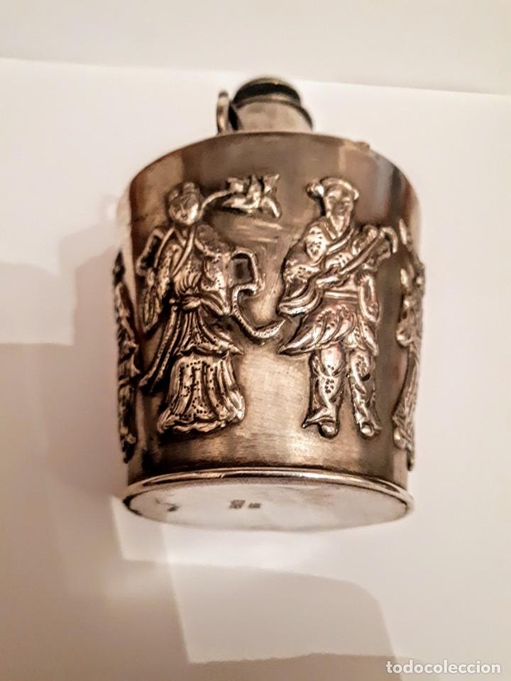 Antig&uuml;edades: Antiguo perfumero oriental, en plata. - Foto 4