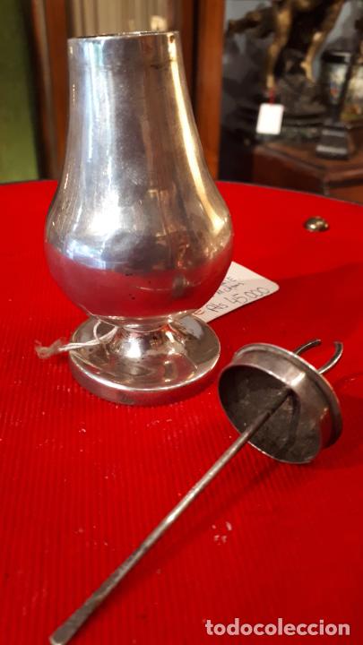 Antig&uuml;edades: CRISMERA DE PLATA. SIGLO XIX. - Foto 4