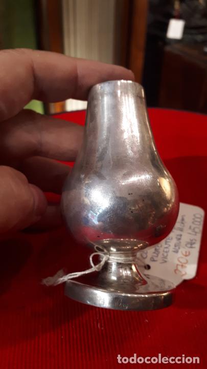 Antig&uuml;edades: CRISMERA DE PLATA. SIGLO XIX. - Foto 5