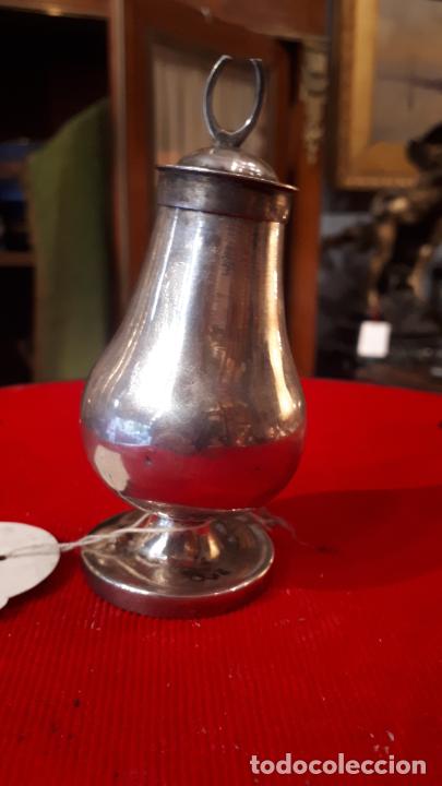 Antig&uuml;edades: CRISMERA DE PLATA. SIGLO XIX. - Foto 6
