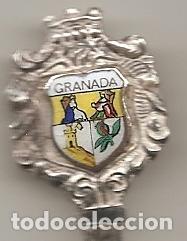 Antig&uuml;edades: CUCHARILLA PROBABLEMENTE DE PLATA ESCUDO DE GRANADA - Foto 2