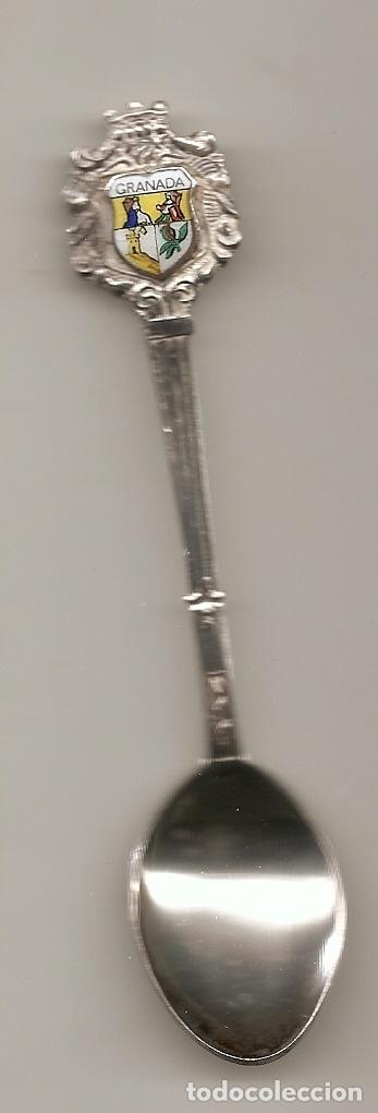 Antig&uuml;edades: CUCHARILLA PROBABLEMENTE DE PLATA ESCUDO DE GRANADA - Foto 1