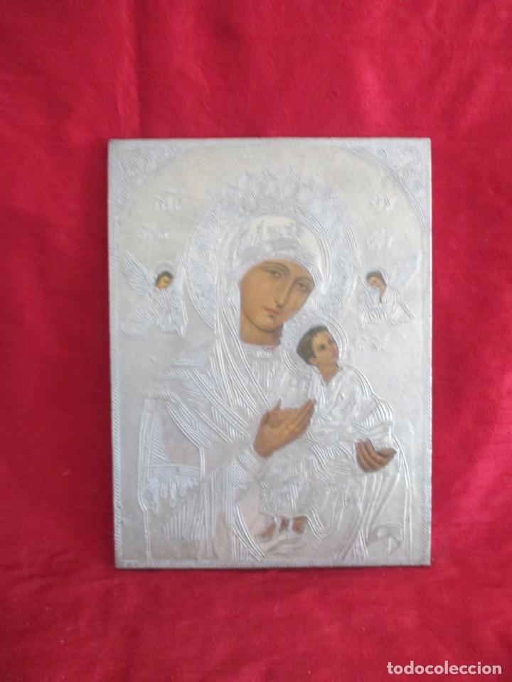 Antig&uuml;edades: ICONO ESTA&Ntilde;O CINCELADO - Foto 1