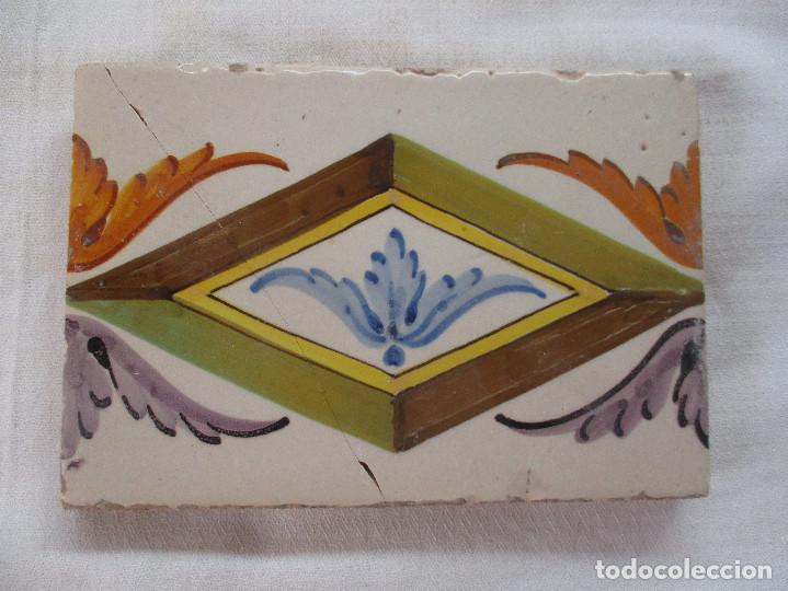 Antig&uuml;edades: Azulejo Valenciano siglo XIX - Foto 1