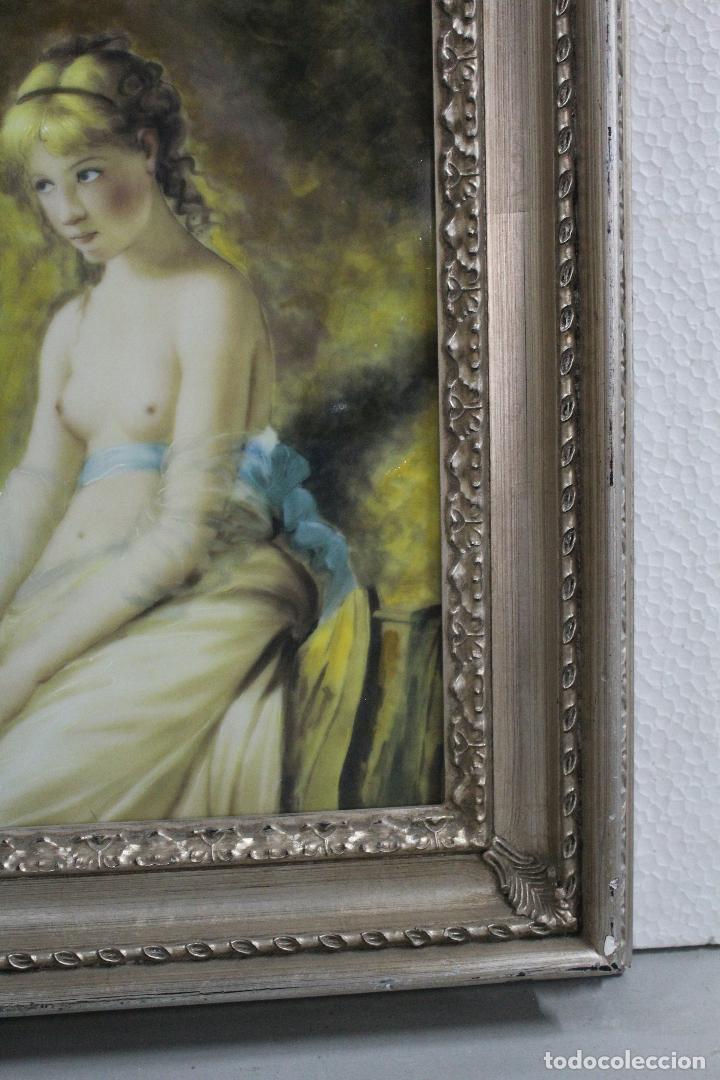 Antig&uuml;edades: cuadro de porcelana francesa - Foto 4