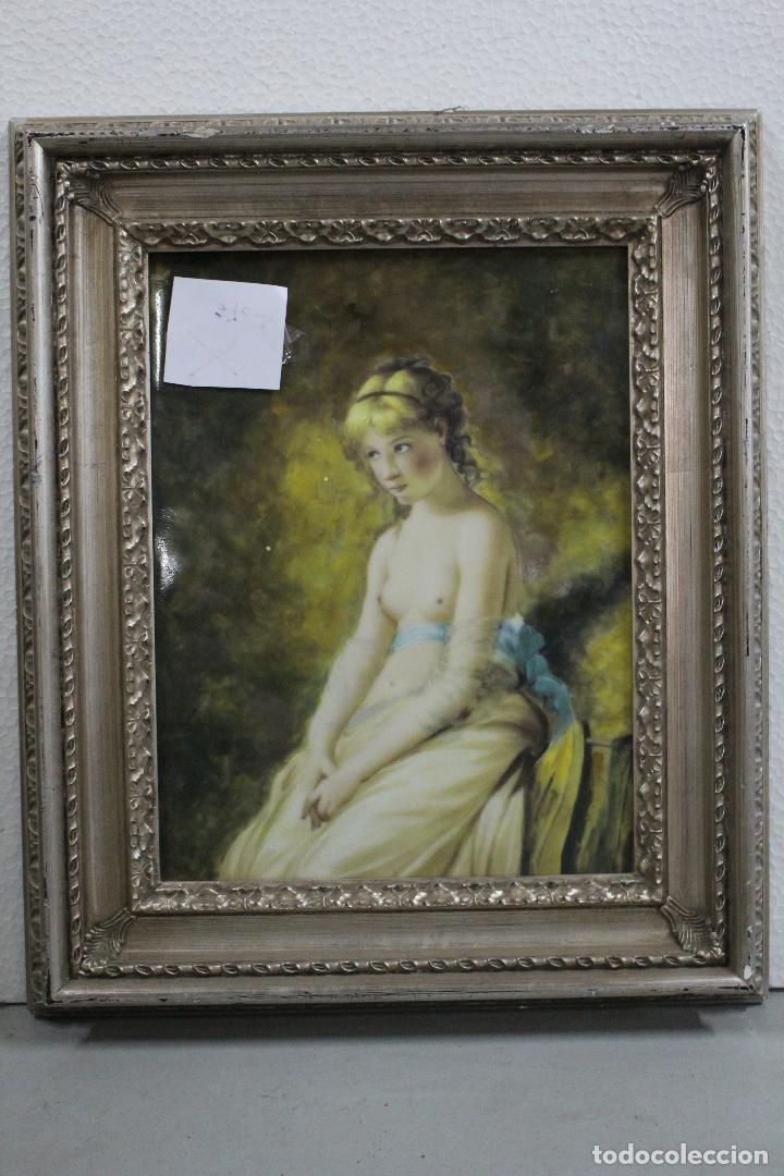Antig&uuml;edades: cuadro de porcelana francesa - Foto 1