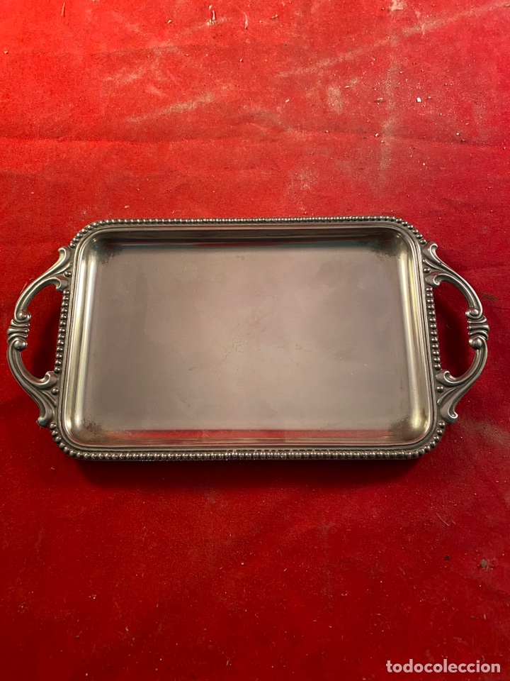 Antig&uuml;edades: Bandeja plateada - Foto 1