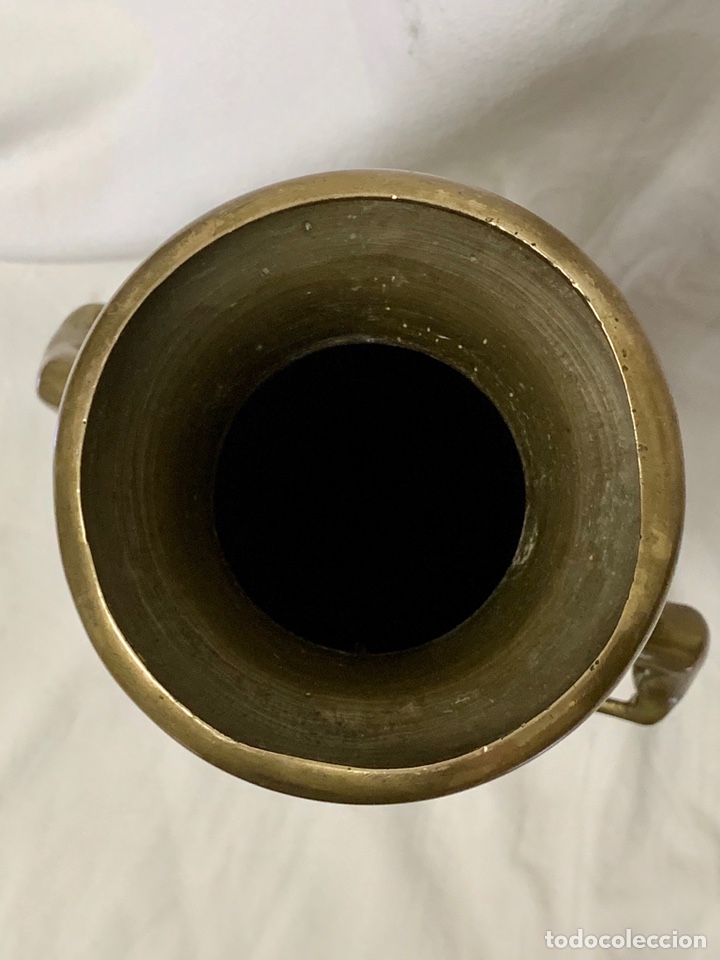 Antig&uuml;edades: GRAN JARRON BRONCE ALTURA 33CM - Foto 10