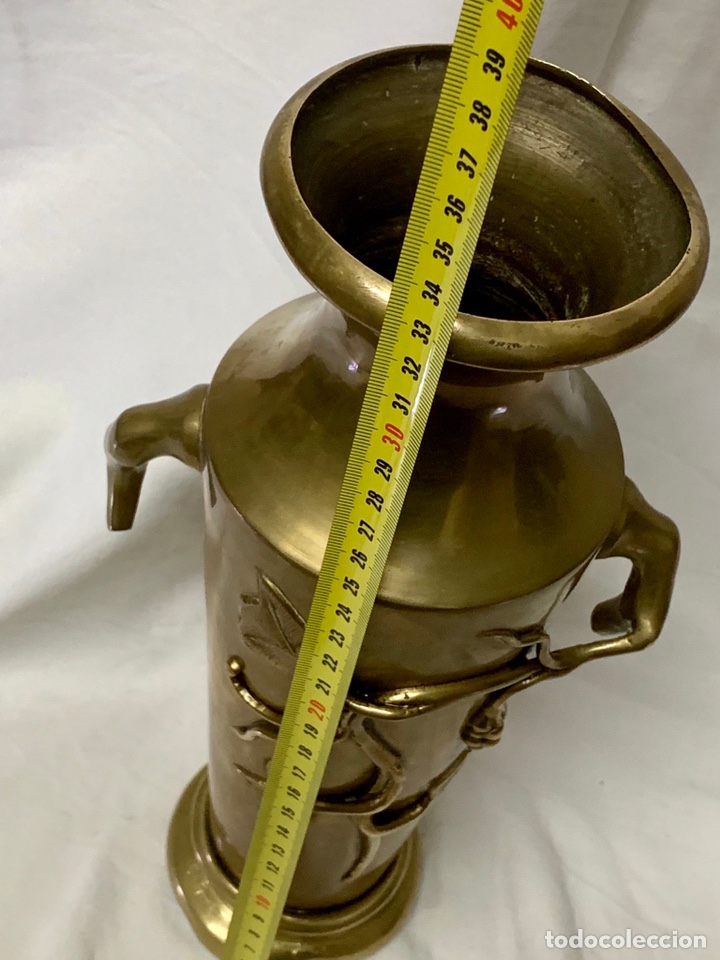 Antig&uuml;edades: GRAN JARRON BRONCE ALTURA 33CM - Foto 11