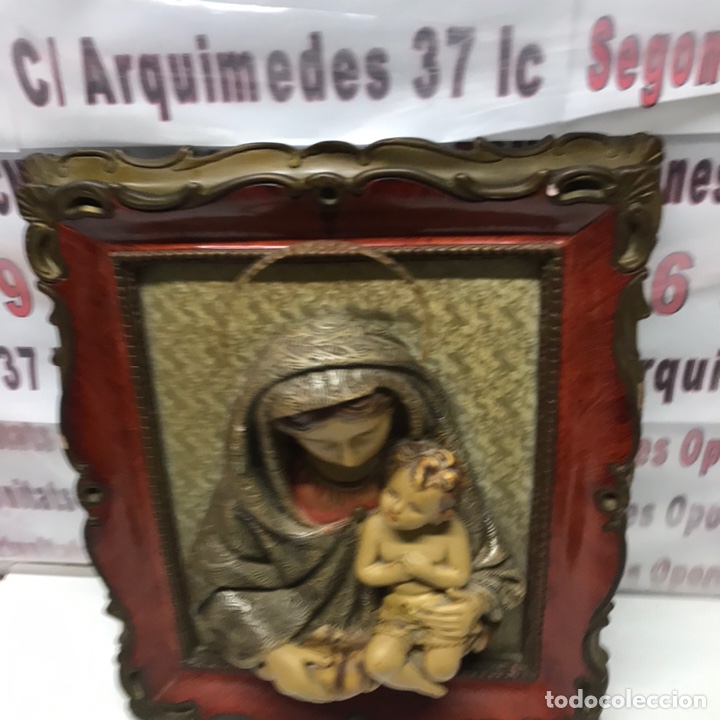 Antig&uuml;edades: CUADRO LA VIRGEN Y NI&Ntilde;O JESUS - Foto 3