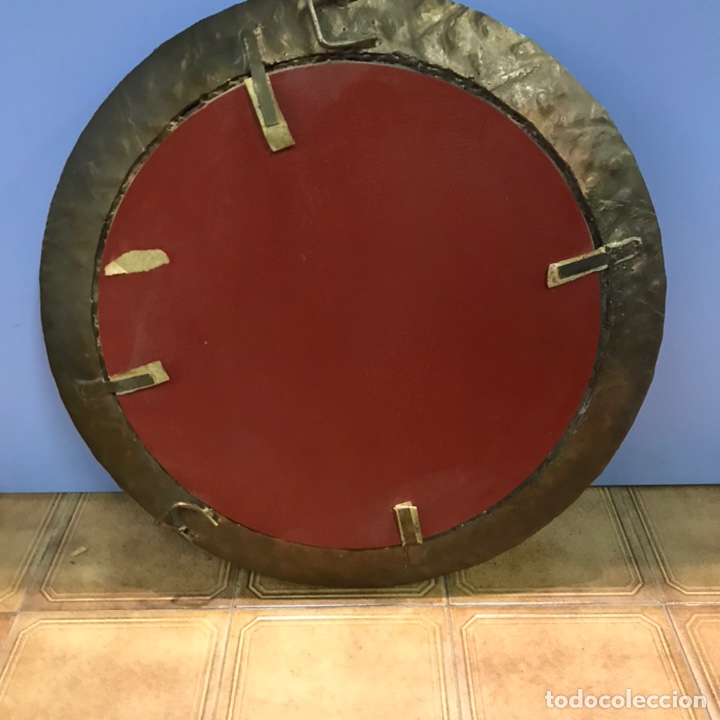 Antig&uuml;edades: ESPEJO REDONDO DE laton 53cm - Foto 4
