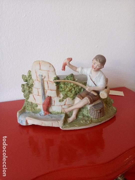 Antig&uuml;edades: Figura porcelana biscuit - Foto 1