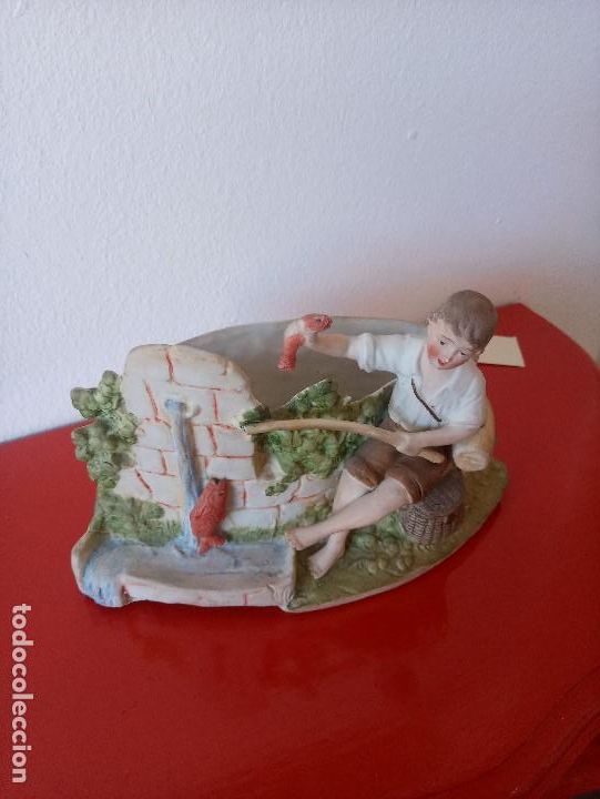 Antig&uuml;edades: Figura porcelana biscuit - Foto 2