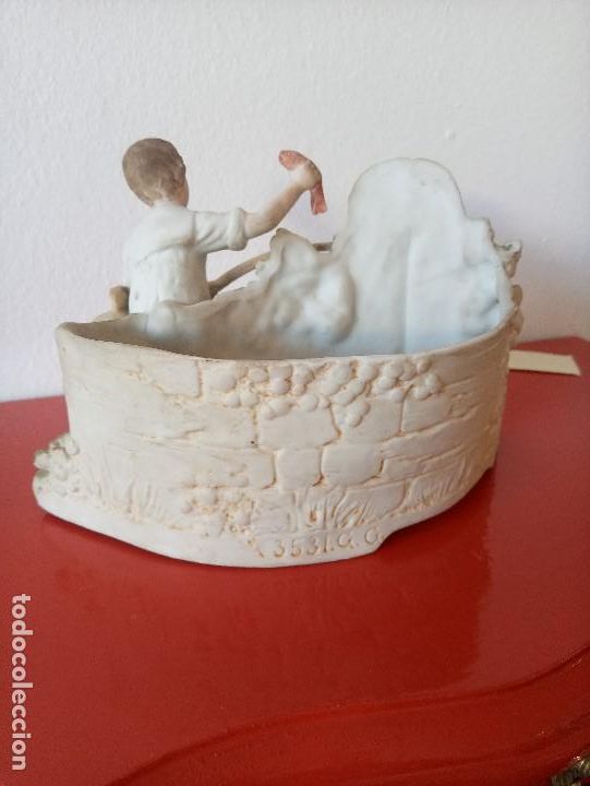 Antig&uuml;edades: Figura porcelana biscuit - Foto 3