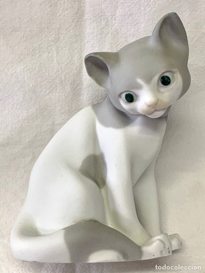 figura porcelana cerámica lladro gato gatito ac Comprar Porcelana y