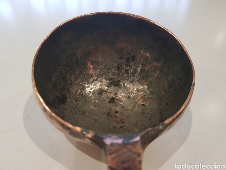 Antig&uuml;edades: Antiguo Cazo de cobre macizo - Foto 7